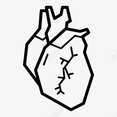 心脏心脏病人体器官图标图标