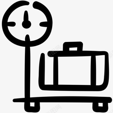 行李秤挎包行李箱图标图标