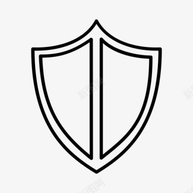 防护罩徽章六边形图标图标