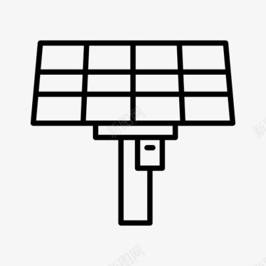 太阳能电池电力面板图标图标