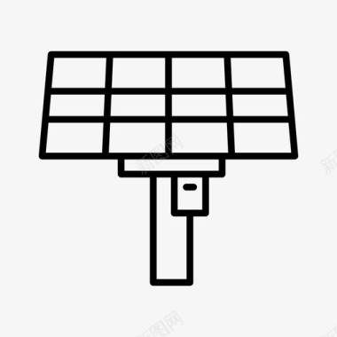 科技网状太阳能电池电力面板图标图标