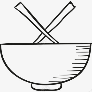 中国碗食物家里的东西图标图标