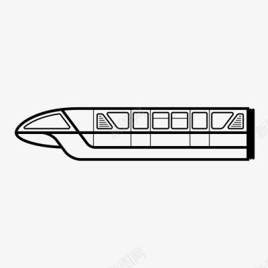 深圳地铁标志单轨地铁火车图标图标