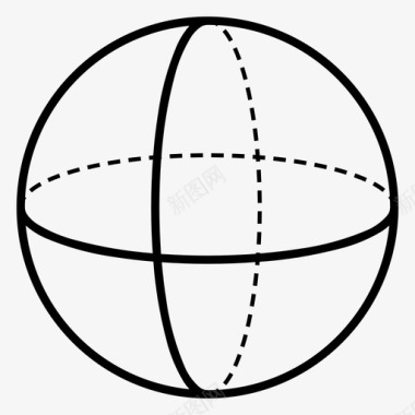 球体三维圆形图标图标