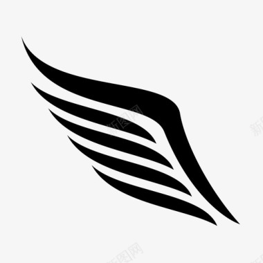 飞翔的鸟翅膀鸟的翅膀飞翔图标图标
