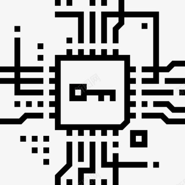 黑客技术计算密钥图标图标