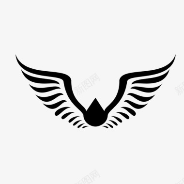 飞翔的和平鸽翅膀鸟的翅膀飞翔图标图标