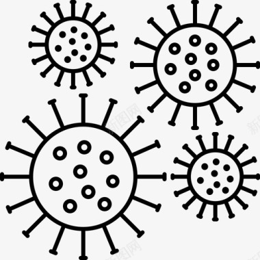 细菌微生物病毒图标图标
