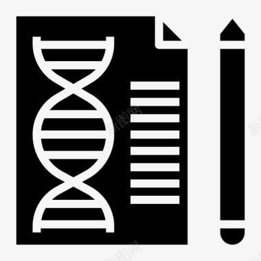 小生物遗传学生物学研究图标图标