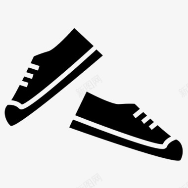 鞋鞋带运动鞋图标图标
