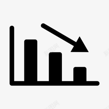 图表图标条形图减少第二卷图表图标图标