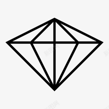 钻石宝石锆石图标图标