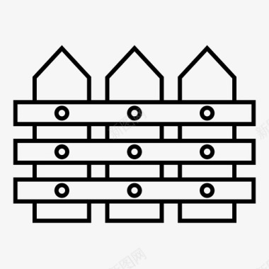 棕色围栏围栏区域建筑图标图标