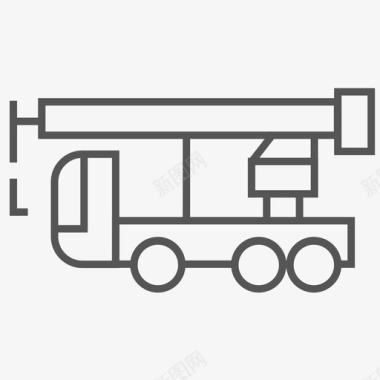 全素材图片全路面起重机图标