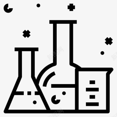 球形烧杯图标化学品烧杯佛罗伦萨烧瓶图标图标