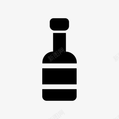 酒瓶烧烤店图标图标