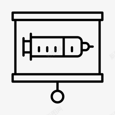 医疗注射器注射器生物化学医学图标图标