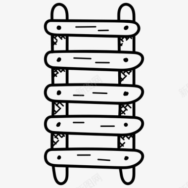 梯子木工阶梯图标图标