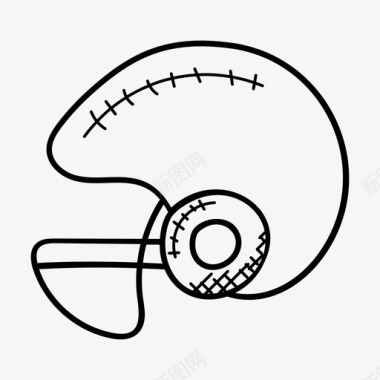 运动人物板球头盔防护头盔安全图标图标