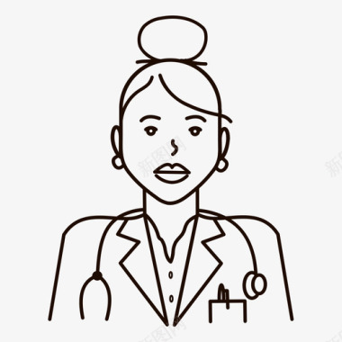 女医生女医生性格护士图标图标