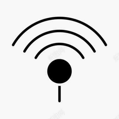 科技标志wifi连接互联网图标图标