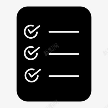 检查清单检查表注释订单清单图标图标