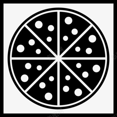 披萨盒食物配料图标图标