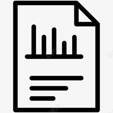 学术报告分析报告文件研究论文图标图标
