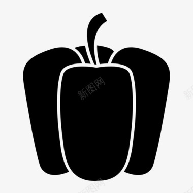 甜椒甜椒烧烤甜食图标图标