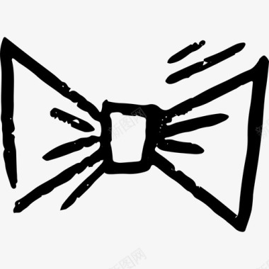 蝴蝶结正装领带图标图标