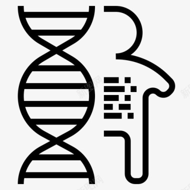 人类dna基因遗传学图标图标