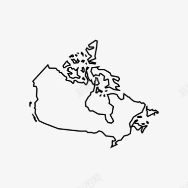 加拿大地图美国加拿大图标图标