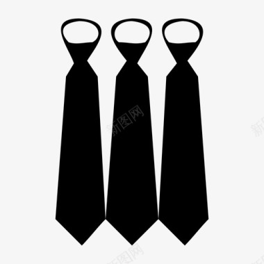 领带领巾围巾图标图标