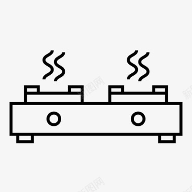 烹饪煤气厨房图标图标