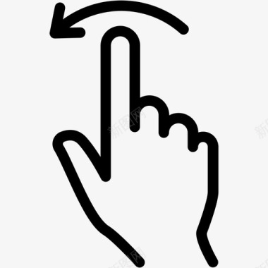 手势标志触摸手势拖动手指图标图标