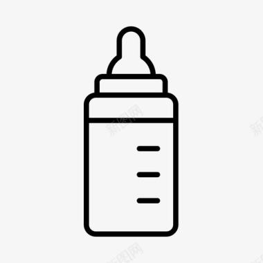 婴儿奶瓶婴儿用品店饮料图标图标