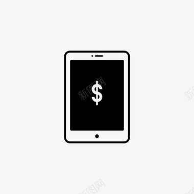 ipad美元货币图标图标