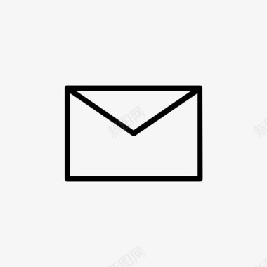 信封几何体邮件图标图标
