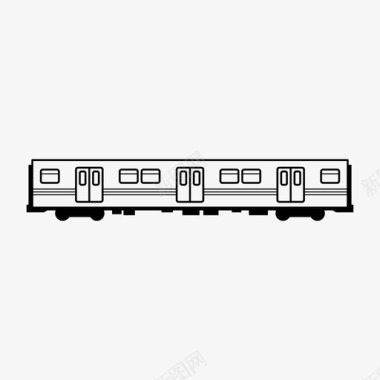 公交地铁椅子三门地铁列车公共交通铁路图标图标