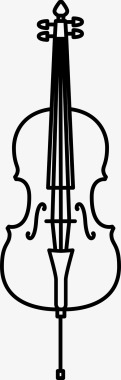 中提琴古典音乐图标图标