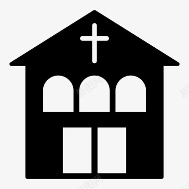 火焰小图标教堂小教堂修道院图标图标