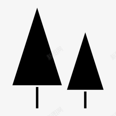 树木森林丛林图标图标