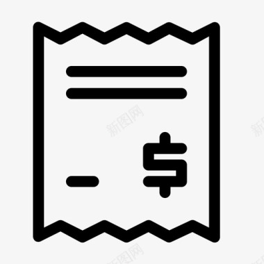 收据发票帐单付款图标图标