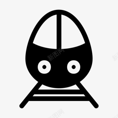 公共交通标识火车站公共交通图标图标