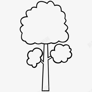 树植物树干图标图标