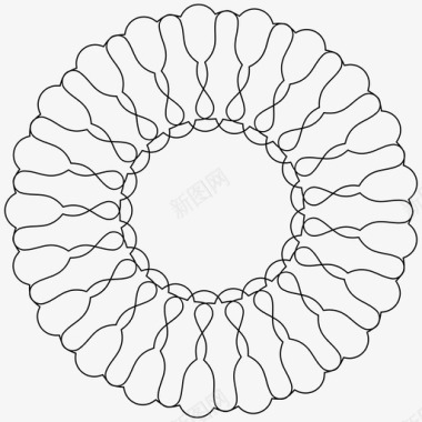 圆标元素吉洛切圆装饰图标图标