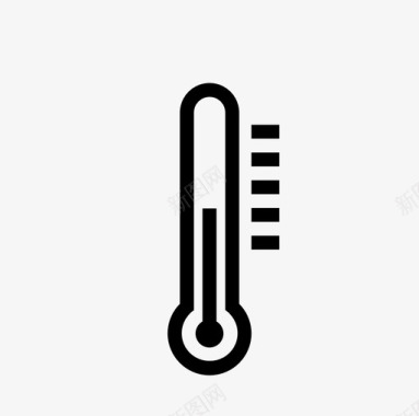 温度传感器温度计图标图标