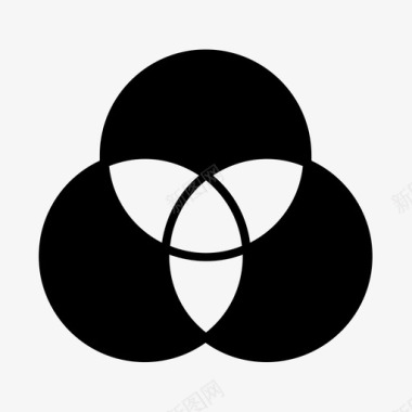 圆抽象几何图标图标