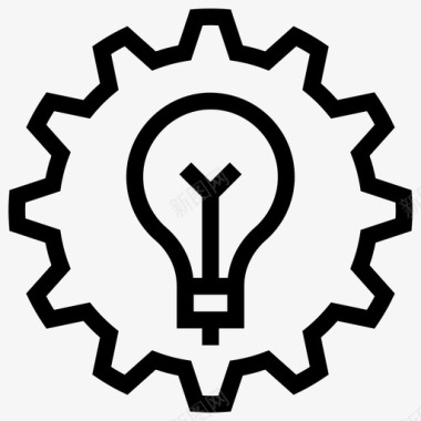 种植技术3图标创新齿轮想法图标图标