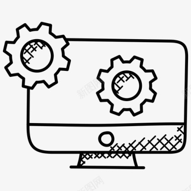 涂鸦特效信息技术计算机工程计算机设置图标图标